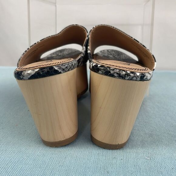 Splendid Snake w Wood Bottom Platform Sandals - Picture 5 of 7